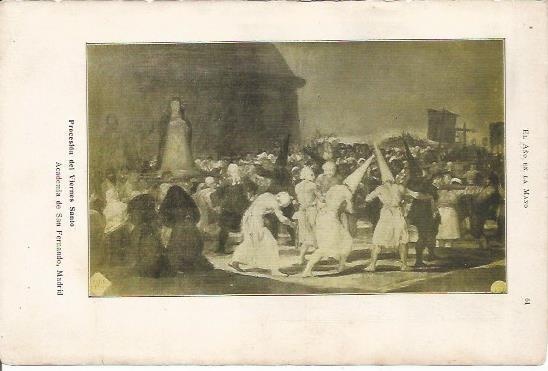 LAMINA 20650: Procesion del Viernes Santo, por Goya