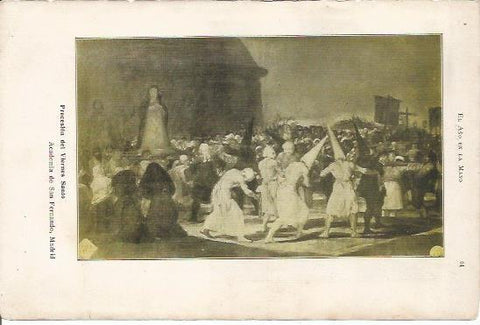 LAMINA 20650: Procesion del Viernes Santo, por Goya