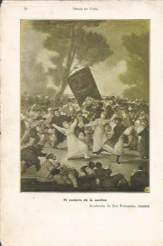 LAMINA 20656: El entierro de la sardina,por Goya
