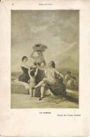 LAMINA 20652: La vendimia, por Goya