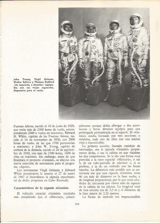 LAMINA 20602: Los astronautas Young, Grissom, Schirra y Stafford