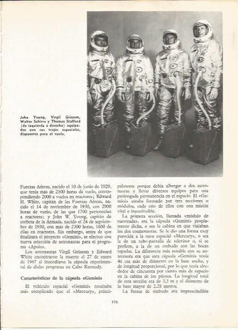 LAMINA 20602: Los astronautas Young, Grissom, Schirra y Stafford
