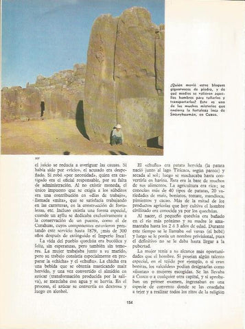 LAMINA 20597: Fortaleza inca de Sacsayhuaman en Cuzco, Peru