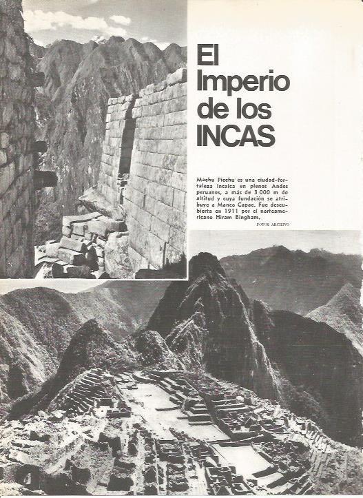 LAMINA 20596: Machu Picchu en Peru