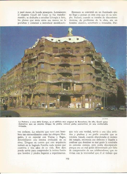 LAMINA 20592: La Pedrera en Barcelona