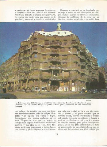 LAMINA 20592: La Pedrera en Barcelona
