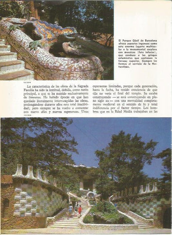 LAMINA 20591: Parque Guell de Barcelona