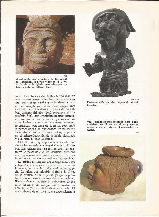 LAMINA 20599: Esculturas incas de Ecuador, Bolivia y Peru