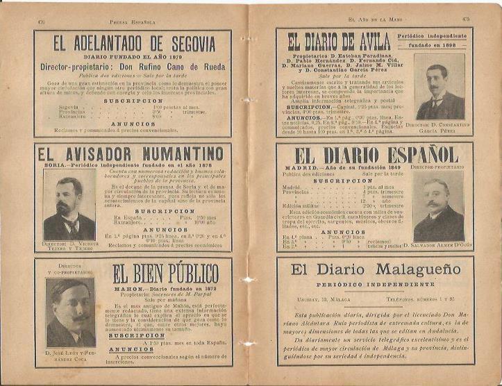 LAMINA 20625: Ficha de prensa de varios diarios españoles de 1911