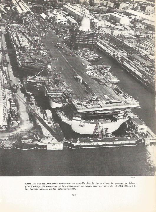 LAMINA 20621: Construccion del portaaviones Enterprisse