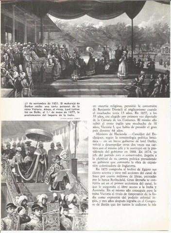LAMINA 20612: Proclamacion del Imperio de la India