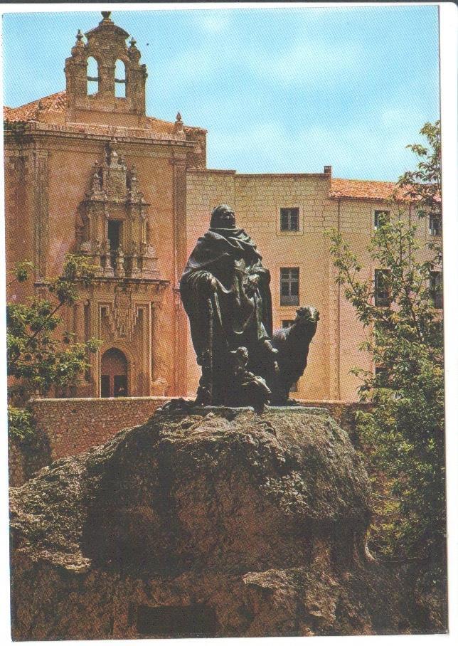 Postal JC0209: Cuenca. Escultura dedicada al pastor de las Huesas del Vasallo (escultor Luis Marco)