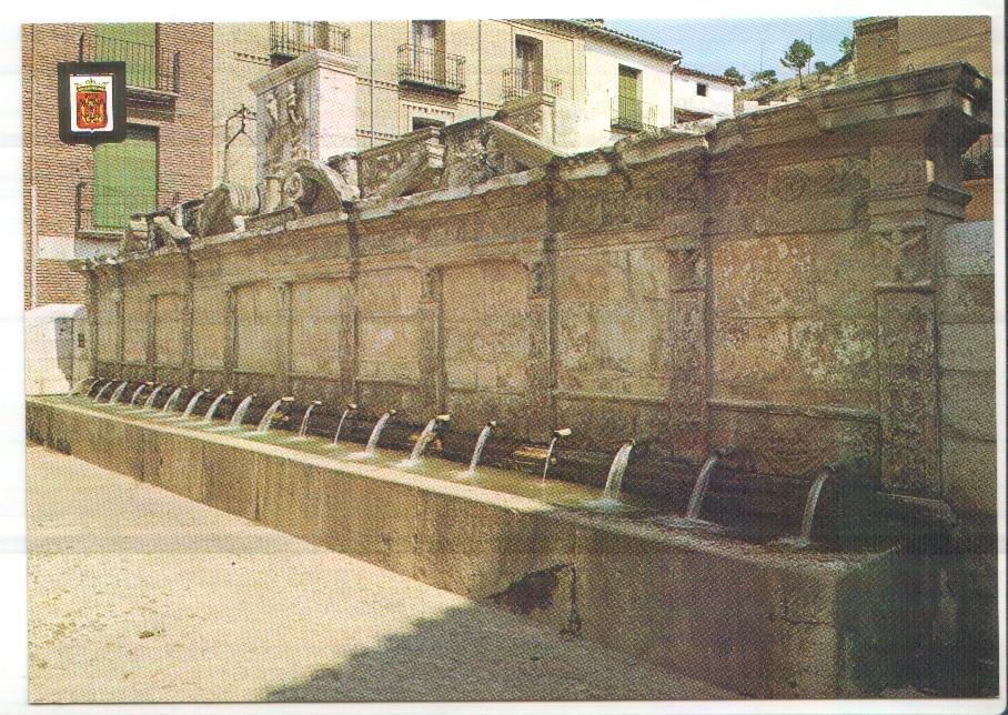 Postal JC0239: Daroca (Zaragoza). Fuente de los 20 Caños. Siglo XVII