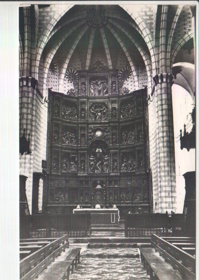Postal JC0246: Teruel. Catedral, Retablo Mayor. Joli 1.536 (en B/N)