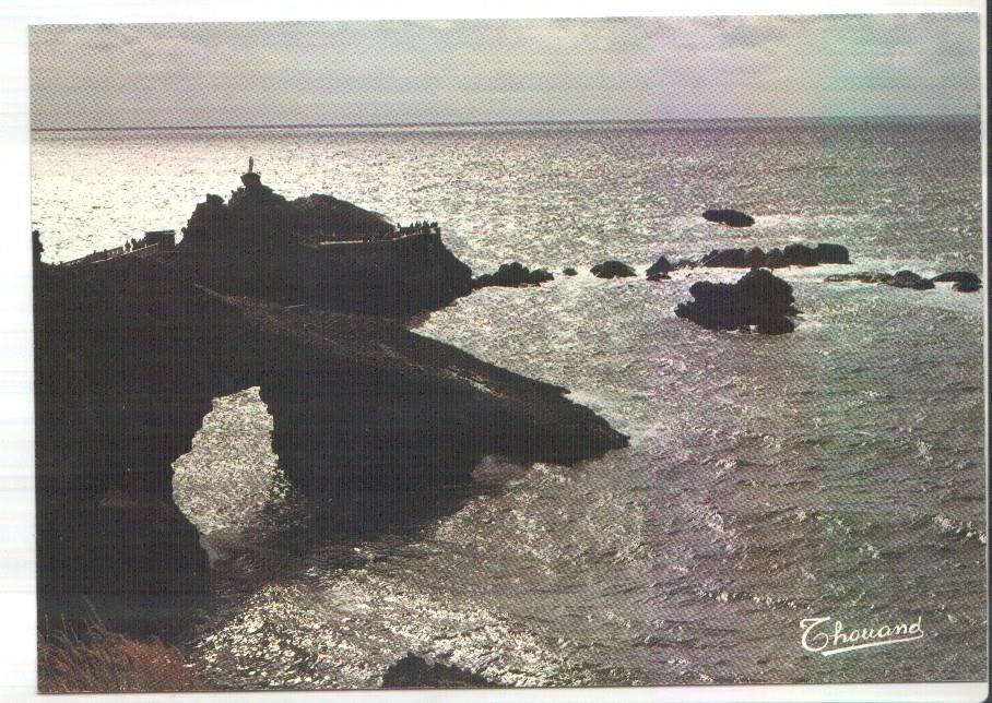 Postal JC0265: Biarritz. Rocher de la Vierge