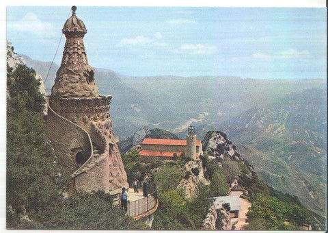 Postal JC0269: Berga. Santuari de la Mare de Deu de Queralt. Primer Terme "La Cova"