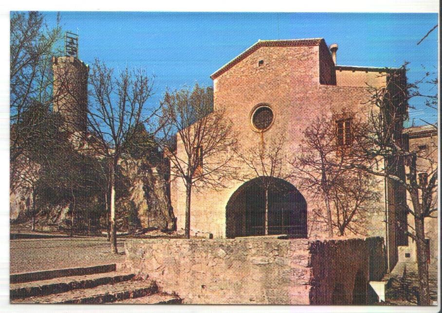 Postal JC0270: Berga. Santuari de la Mare de Deu de Queralt. Façana de l'Esglesia
