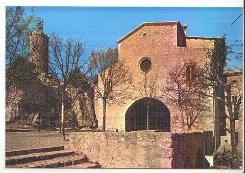 Postal JC0270: Berga. Santuari de la Mare de Deu de Queralt. Façana de l'Esglesia