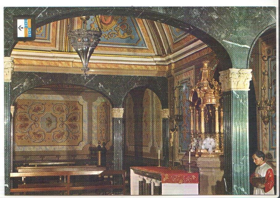 Postal JC0271: Berga. Santuari de la Mare de Deu de Queralt. Camarin de la Virgen