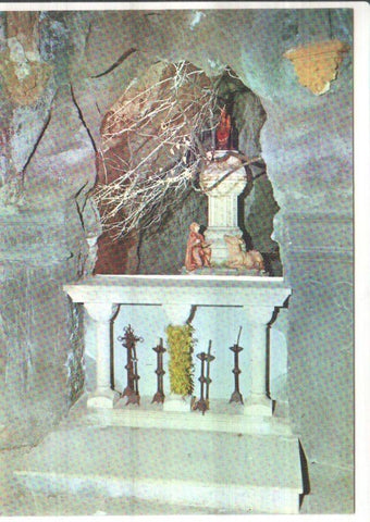 Postal JC0272: Berga. Santuari de la Mare de Deu de Queralt. Interior de la cova