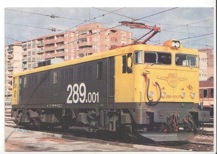 Postal JC0279: Locomotora electrica: Locomotora 289-001-0 (ex 8901), Serie 289-001/040, construida en 1961 por Mitsubishi