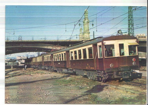 Postal JC0295: Automotor electrico serie 349-378. Barcelona - Vilanova, oct. 64