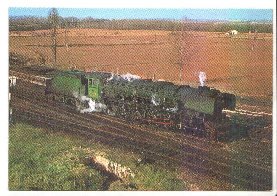 Postal JC0299: Locomotora 242-F-2009 serie 2001/2010. Castejon de Ebro 30-1-72. Foto de Josep Ferrate