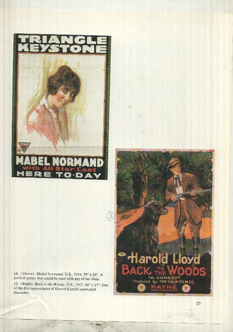 Lamina 7 The movie Poster book: William Foc y entrasera Mabel normand 