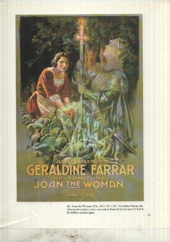 Lamina 9 The movie Poster book: Joan the woman y en trasera william S hart