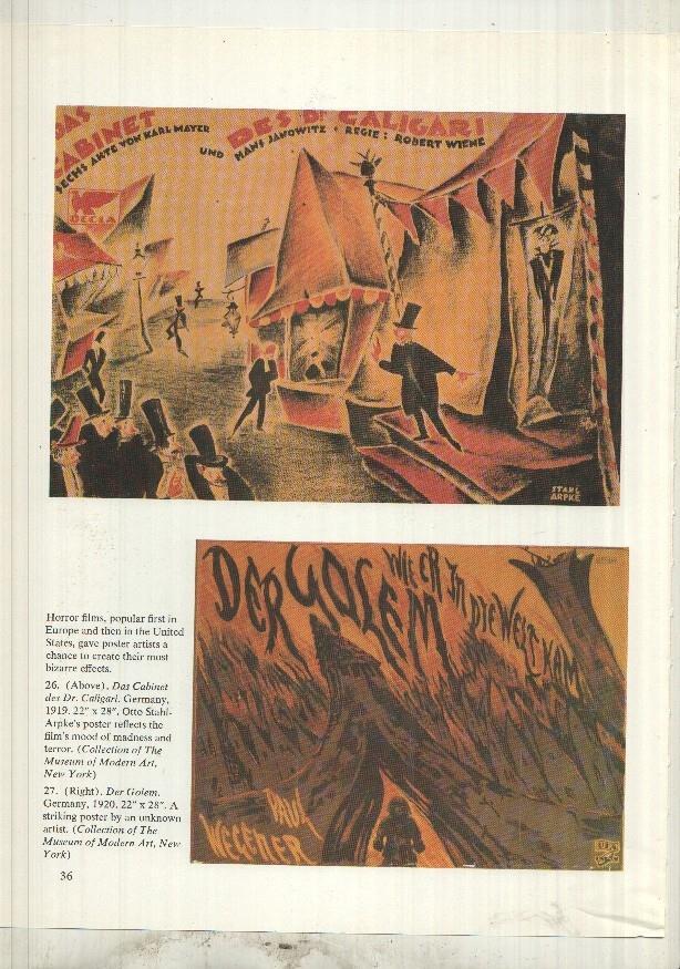 Lamina 11 The movie Poster Book: Douglas Fairbanks y en trasera das cabinet 