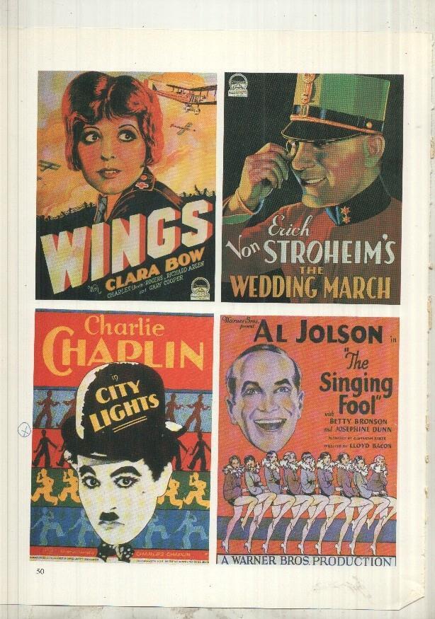 Lamina 18 The movie Poster Book: Al jolson in jazzsanger y en trasera Varios 