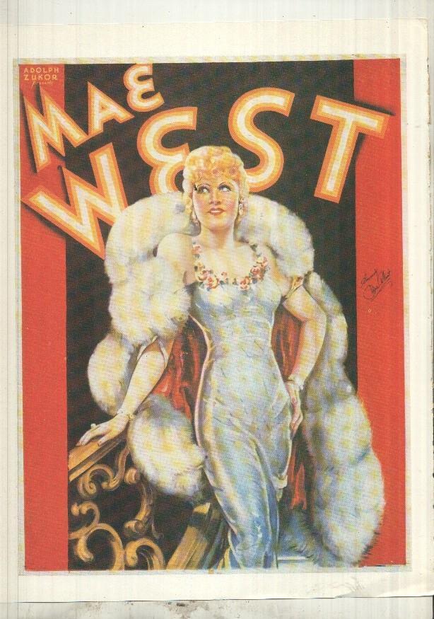 Lamina 25 The movie Poster Book: Mae West y en trasera tarzan 