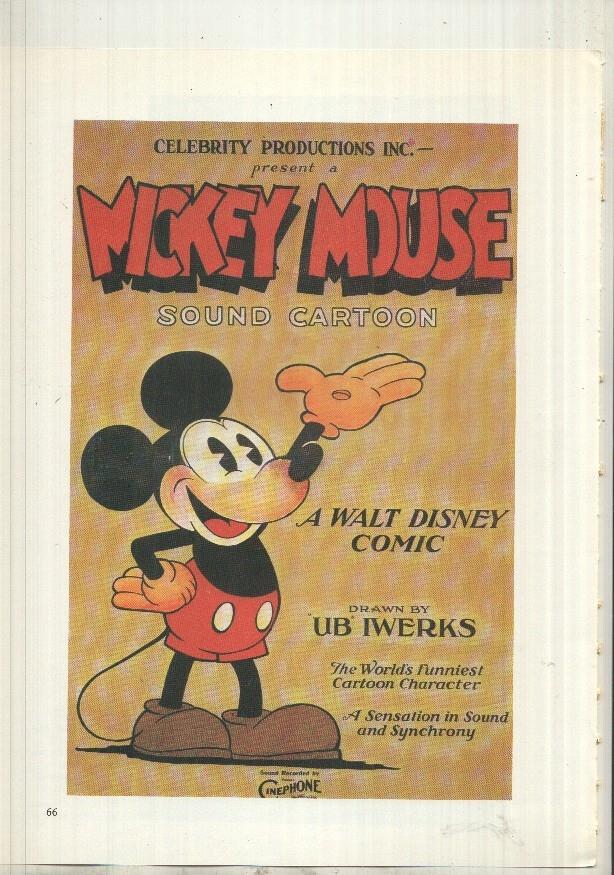 Lamina 26 The movie Poster Book: Mickey Mouse y en trasera Cleopatra