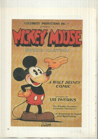 Lamina 26 The movie Poster Book: Mickey Mouse y en trasera Cleopatra