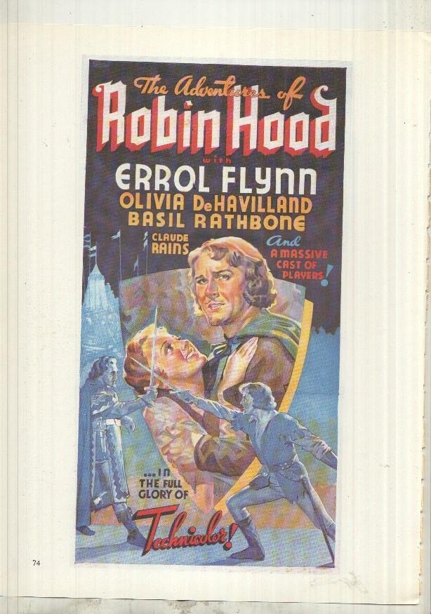 Lamina 29 The movie Poster Book: Power Young y en trasera Robin Hood