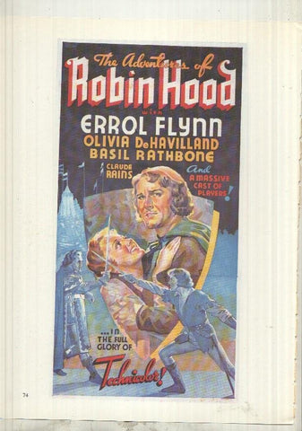 Lamina 29 The movie Poster Book: Power Young y en trasera Robin Hood