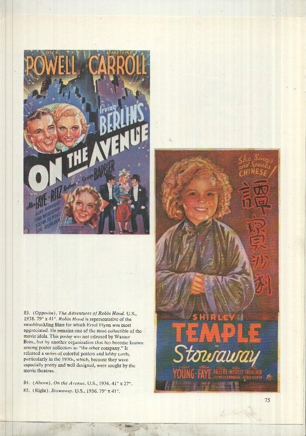Lamina 30 The movie Poster Book: Powell Carroll  y en trasera Temple stowaway