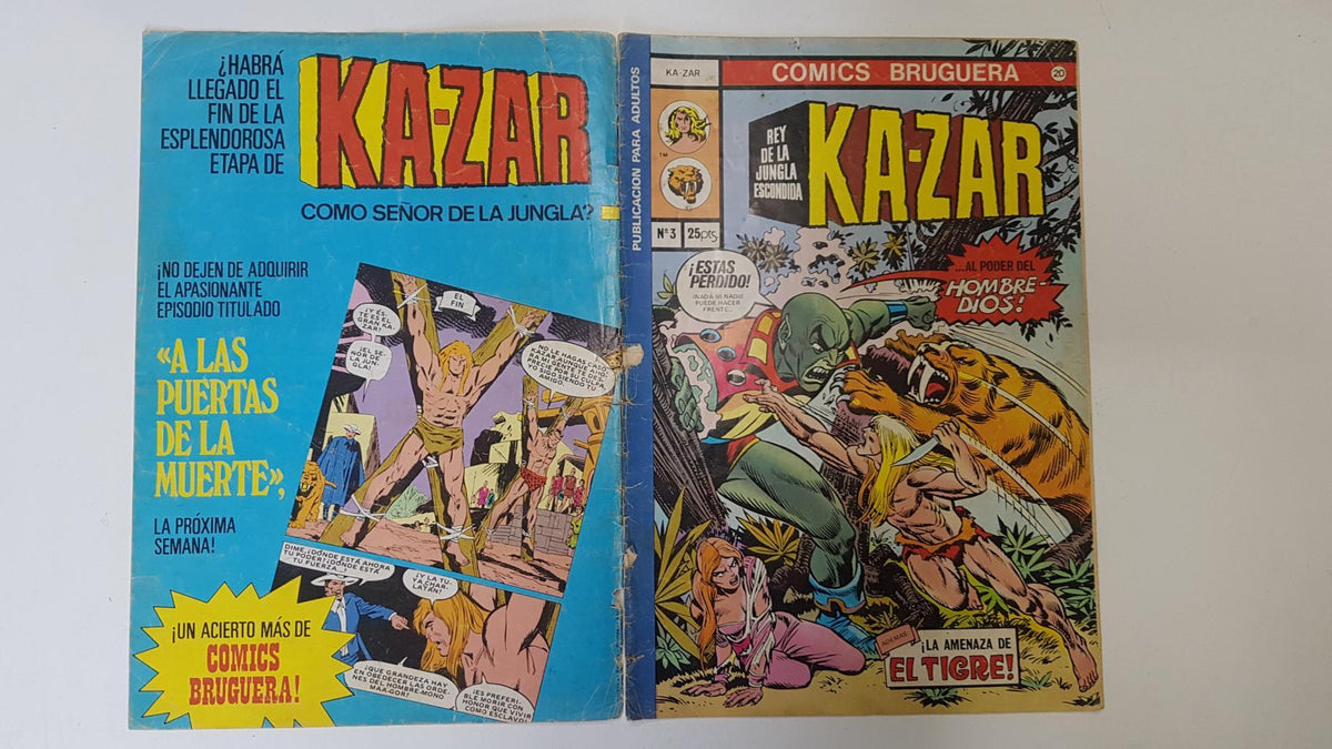 Comics Bruguera: Kazar numero 3 (numerado 2 en trasera)