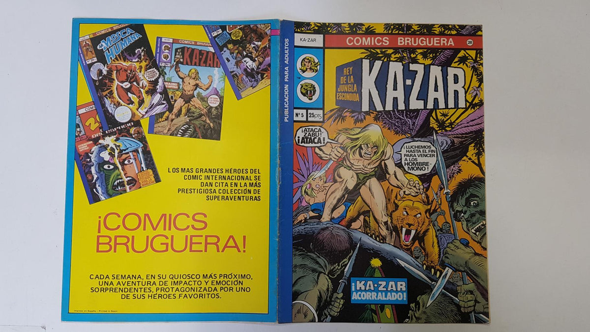 Comics Bruguera: Kazar numero 5 (numerado 1 en trasera)