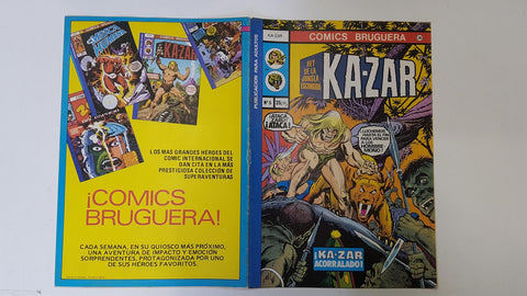 Comics Bruguera: Kazar numero 5 (numerado 1 en trasera)