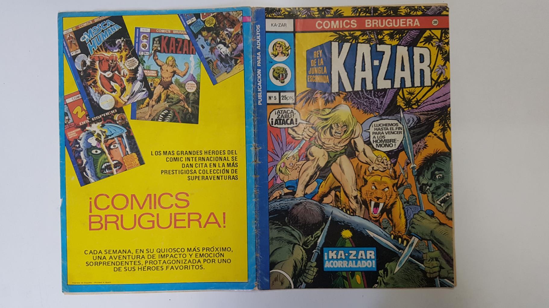 Comics Bruguera: Kazar numero 5 (numerado 2 en trasera)