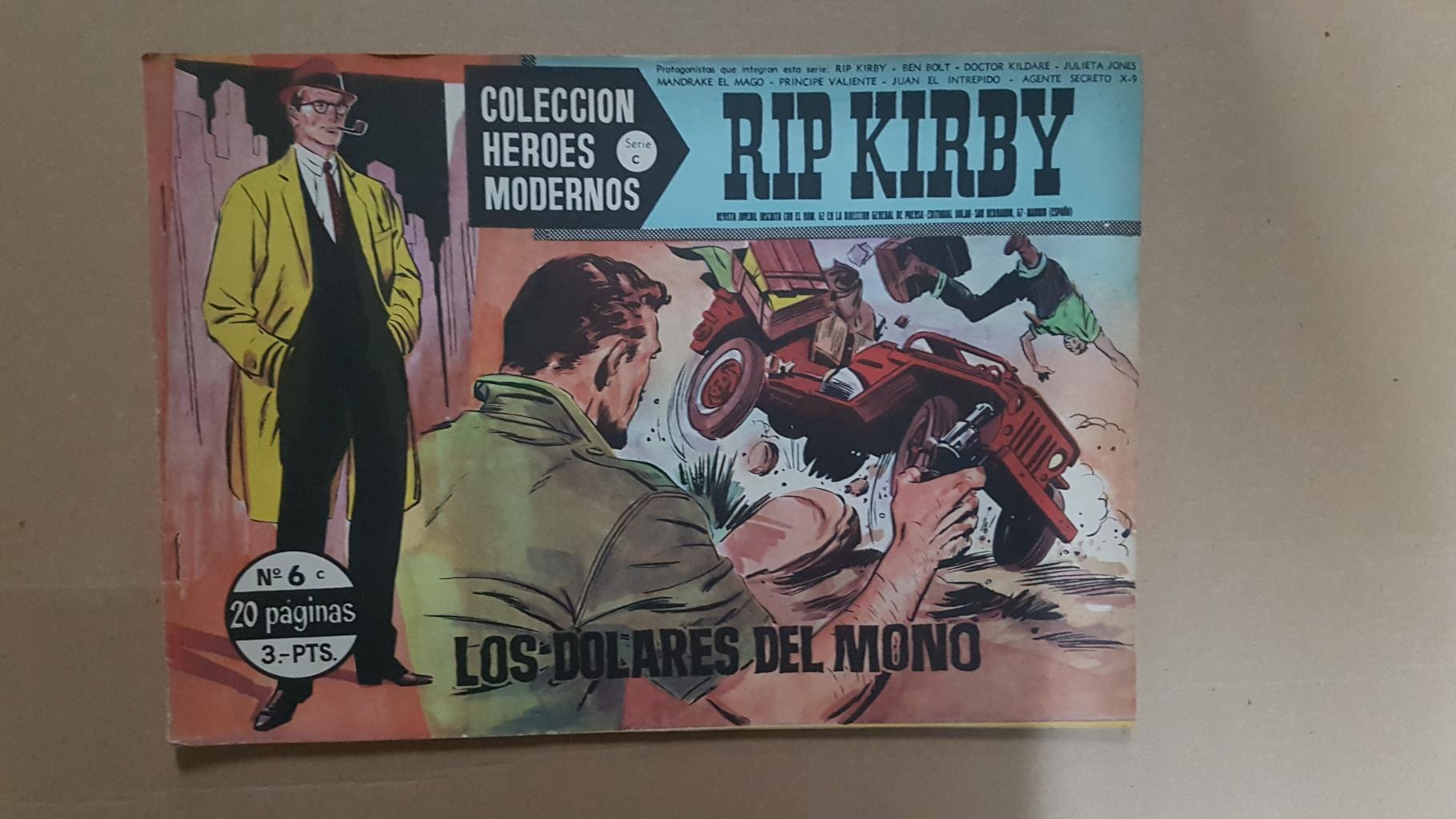 Dolar: Heroes Modernos serie C numero 06: Rip Kirby: Los dolares del mono
