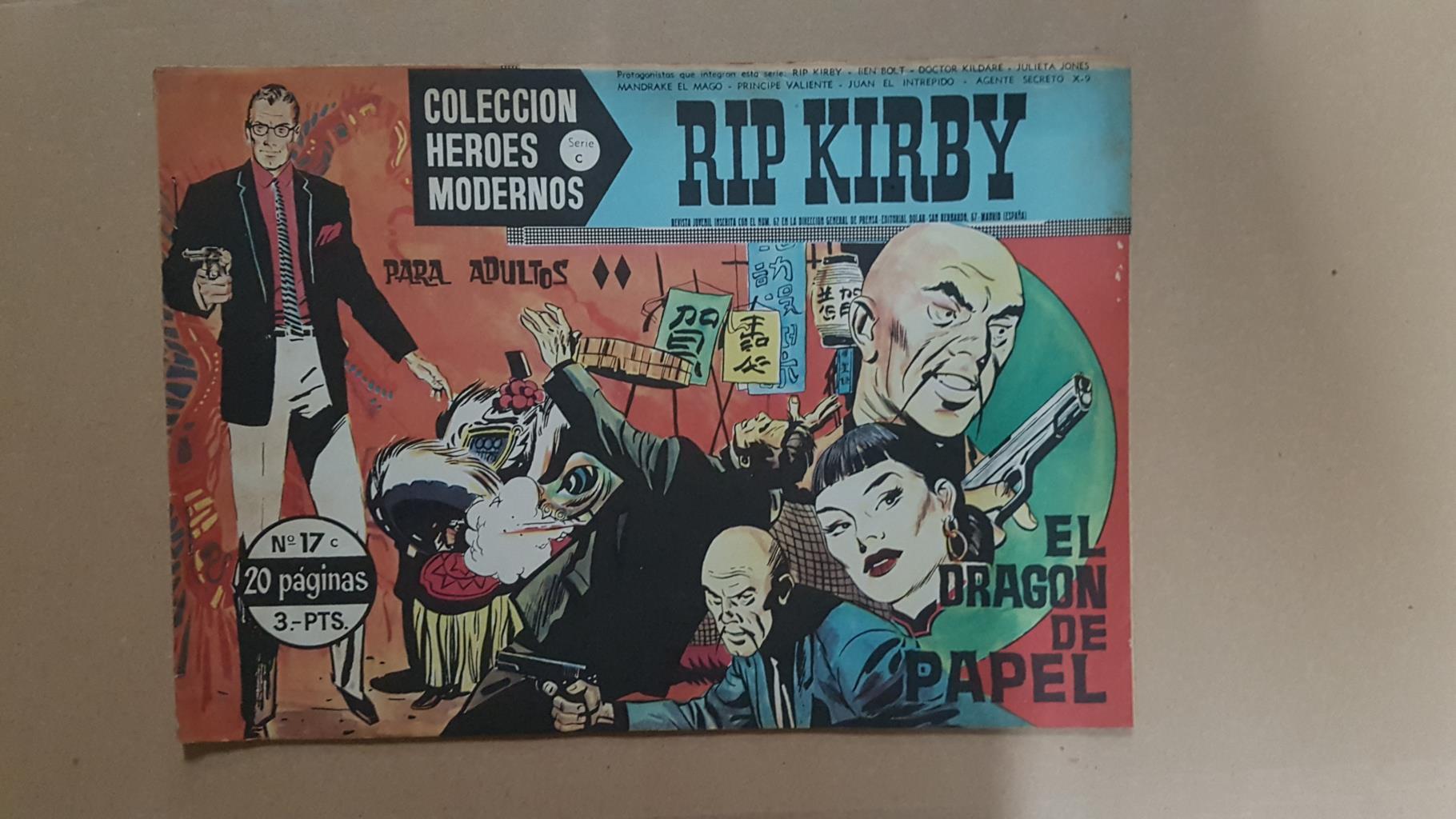 Dolar: Heroes Modernos serie C numero 17: Rip Kirby: El dragon de papel