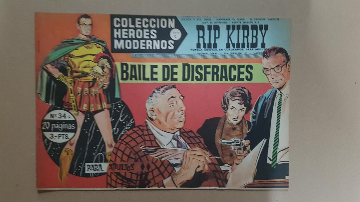 Dolar: Heroes Modernos serie C numero 34: Rip Kirby: Baile de disfraces