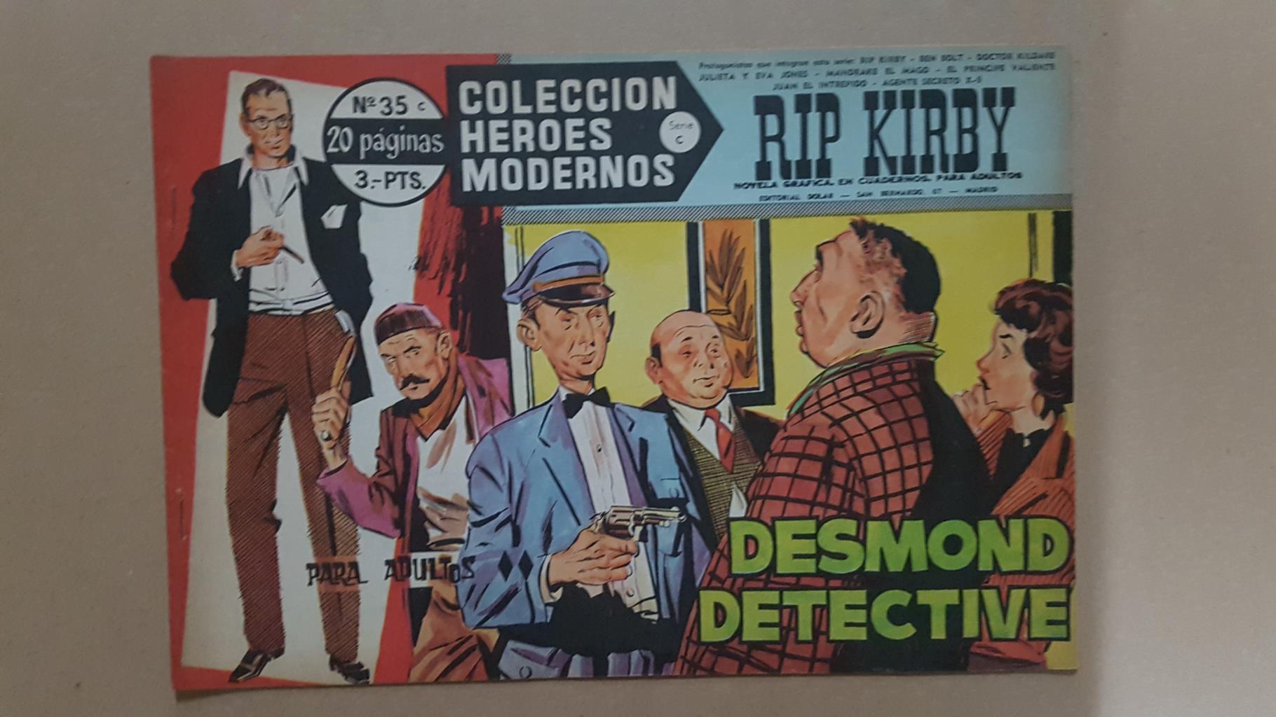 Dolar: Heroes Modernos serie C numero 35: Rip Kirby: Desmond detective