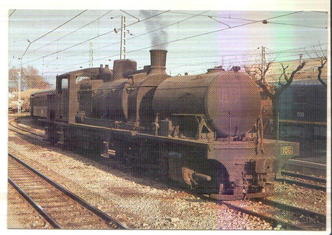Postal JC0304: Locomotora de vapor num. 106 ("Garrat").  Construida sota llicencia per Saint-Leonard (Belgica) l'any 1926