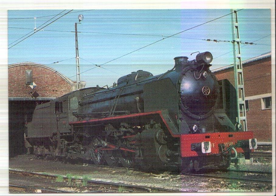 Postal JC0306: Locomotora 141 F 2111 serie 2101 a 2125