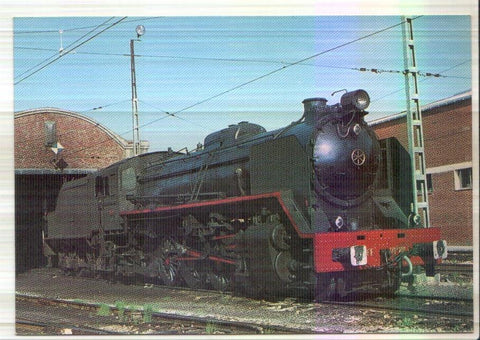 Postal JC0306: Locomotora 141 F 2111 serie 2101 a 2125