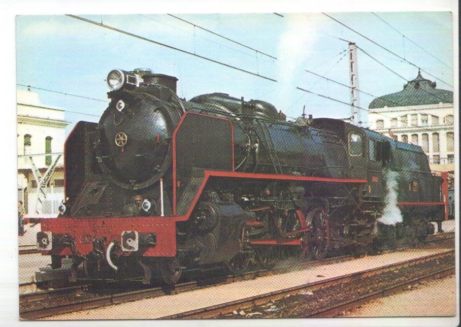 Postal JC0309: Locomotora serie 141 F 2201/2417. Tipo Mikado 2000 CV. Lleida