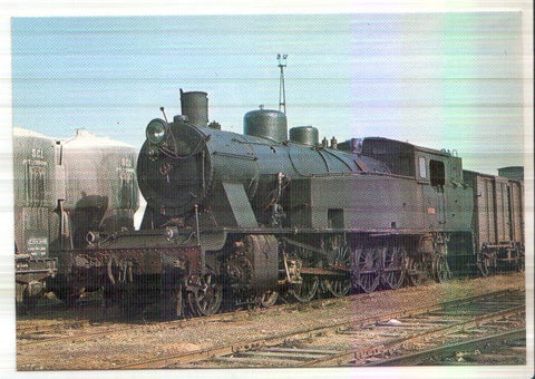 Postal JC0311: Locomotora-tender 242-0221. Lleida 30-11-69. Foto de Jordi Casaponsa